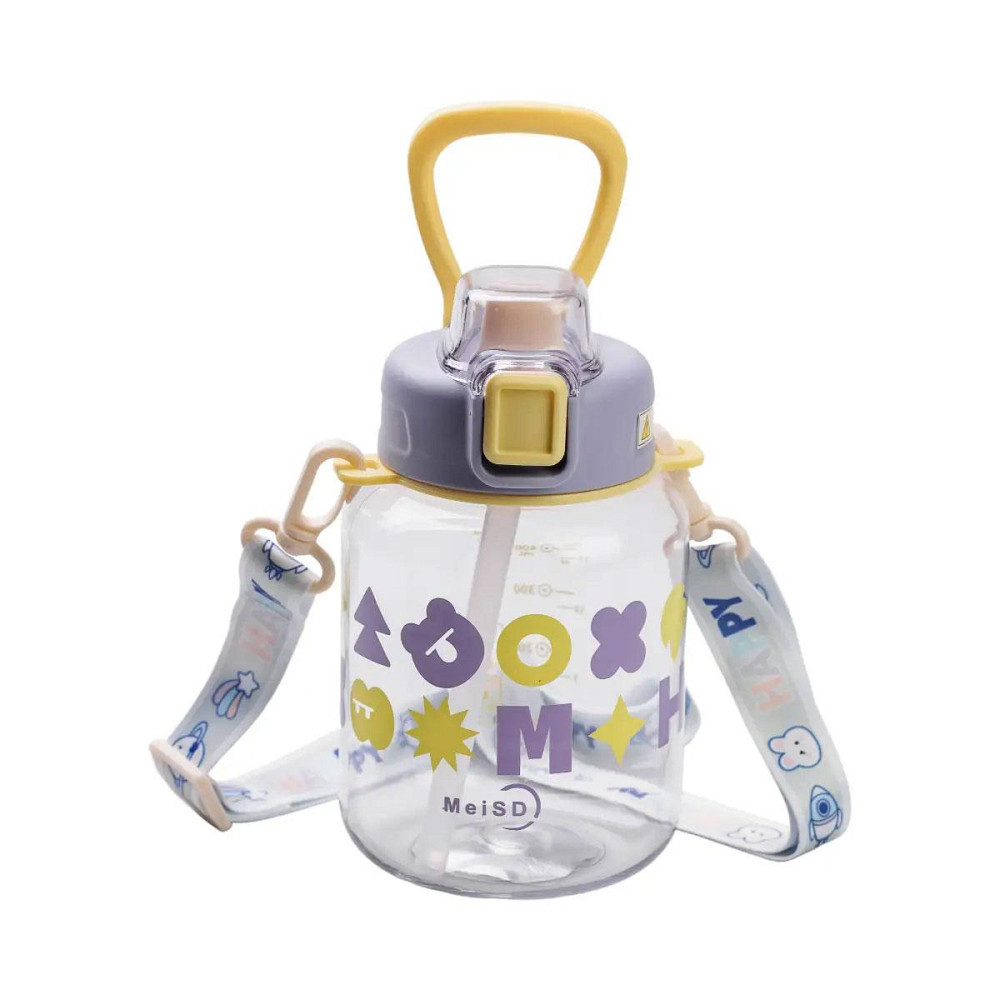 Детская бутылка для воды Gucgres 650 мл, фиолетовая Киев - изображение 4