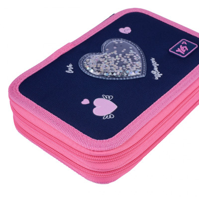 Пенал Yes Bright Hearts HP-01 твердий подвійний (533640) Винница - изображение 3