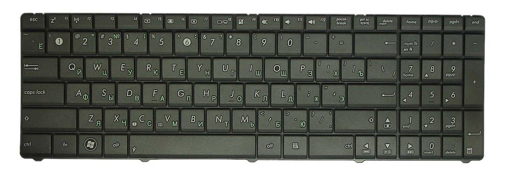 Клавиатура для ноутбука Asus (X53S, X53U) Black, RU Вінниця - фото 2