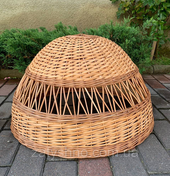 Плетена люстра з натурального матеріалу Київ - фото 1