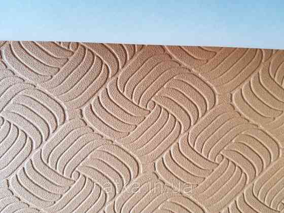 Шпалери вінілові Lutece Melody 51197302 геометрія смуги фігури структурні руді теракотові Київ