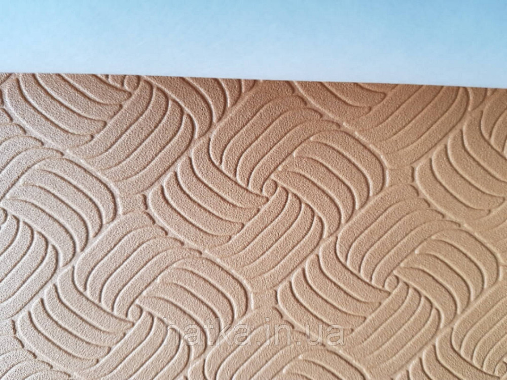 Шпалери вінілові Lutece Melody 51197302 геометрія смуги фігури структурні руді теракотові Київ - фото 2