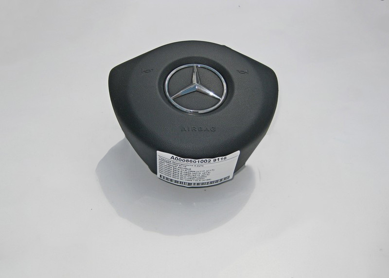 Mercedes-Benz  A0008601002 9116 Подушка безпеки в кермо чорна CLA C117 GLC X253 E-Class W213 Одесса - изображение 1