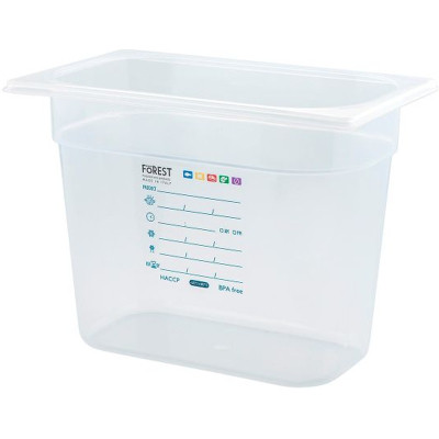 Гастроемкость FoREST серія "Gastronorm" з поліпропілену GN 1/4 h 200 мм 4,8 л (241490) Винница - изображение 1