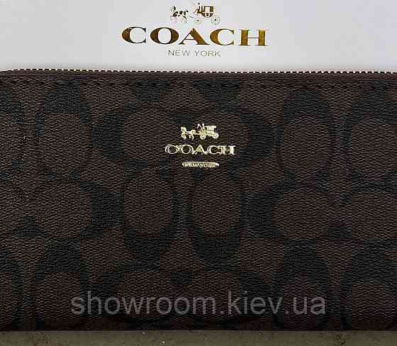 Брендовый женский кошелек на молнии Coach (1377-2) Киев