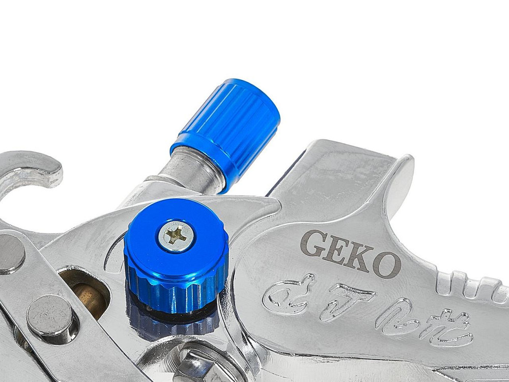 Пульверизатор "GeKo" profi HVLP з чотирма соплами (1,4; 1,7; 2,0; 2,5 мм), бачок верхній 600 мл Стрый - изображение 5