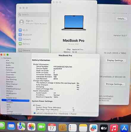 Ноутбук MacBook Pro 14 (2021) M1 Pro Space Gray 16Gb. 1TB. SSD Киев