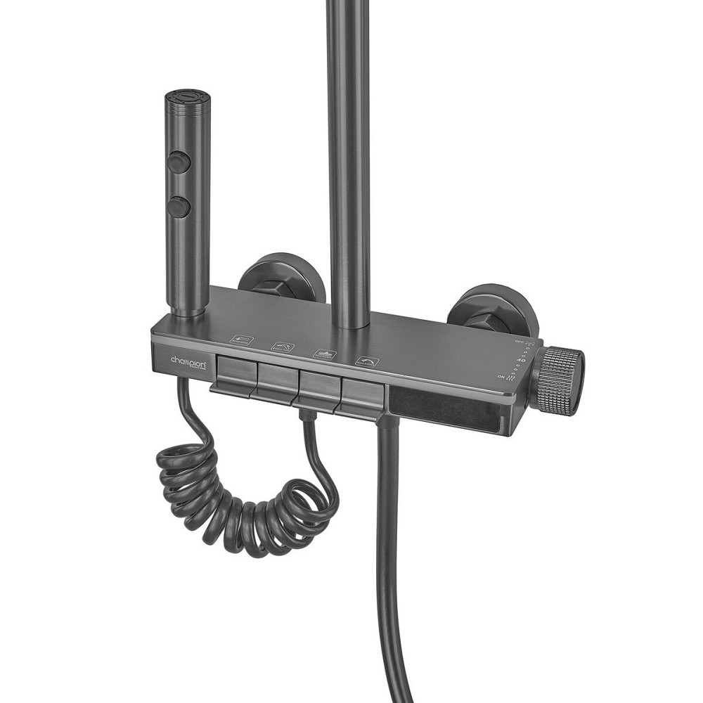 Душова колона Champion PBL-009-J Graphite зі змішувачем з кнопковим перемикачем, 4 режими   ( CH6500 ) 37233 Харків - фото 9