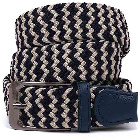 Текстильный ремень Vintage 20812 Синий Киев