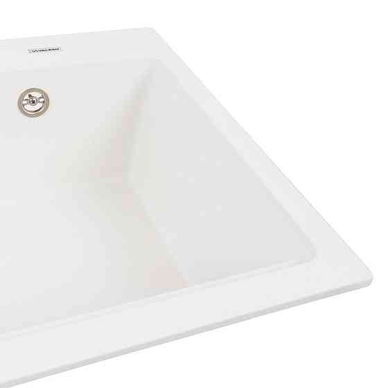 VALESO Гранітна мийка для кухні VALESO NIKA 7545 матова Білосніжний Киев