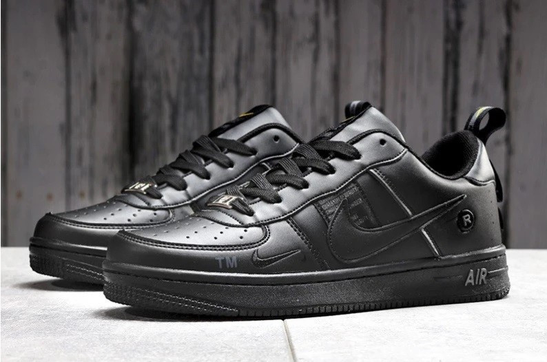 Термо Кросівки Nike Чорні Чоловічі Шкіряні Найк Форси Єврозима (розміри: 41,42,43,44,45) Відео Огляд Дніпро - фото 3