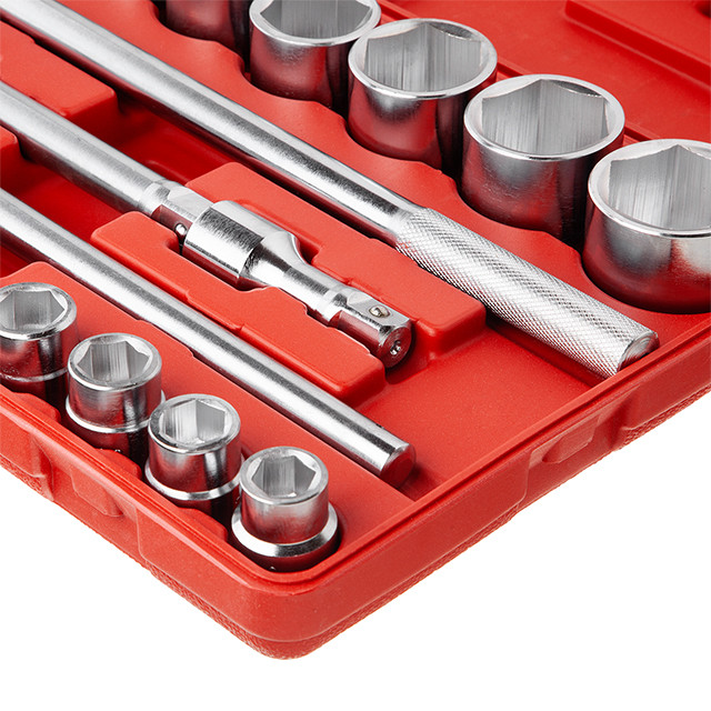 Набір інструментів, 3/4", Cr-V, 21 од., головки: 19-50 мм, кейс Львів - фото 8