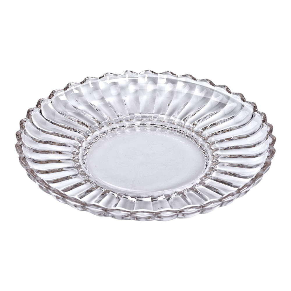 Yiwu Сервірувальне блюдо Ø 28 см прозоре кругле для дому та кафе HP-YH-32 Коломыя - изображение 2