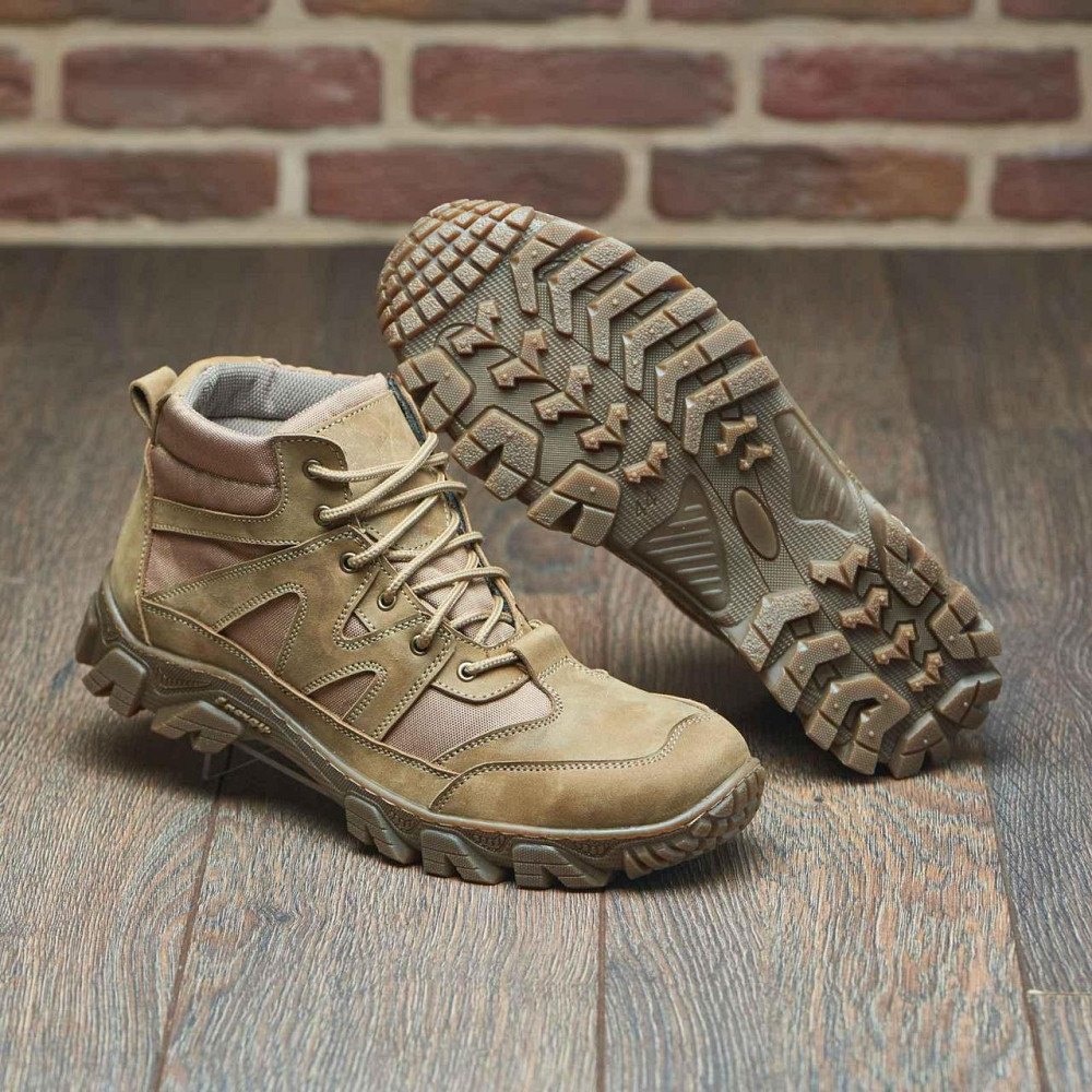 Тактичні шкіряні черевики з кордурою, міцні, прошиті. ЗСУ Койот 45 (30) Харків - фото 7