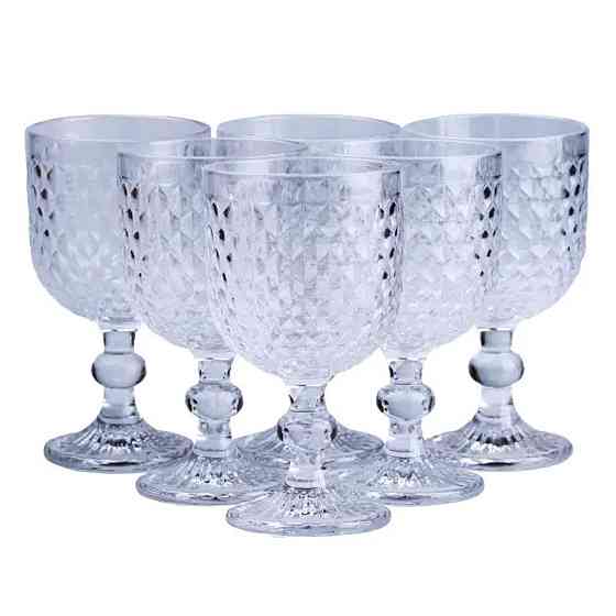 Набір келихів для вина 6 штук скляні HP4152 Київ