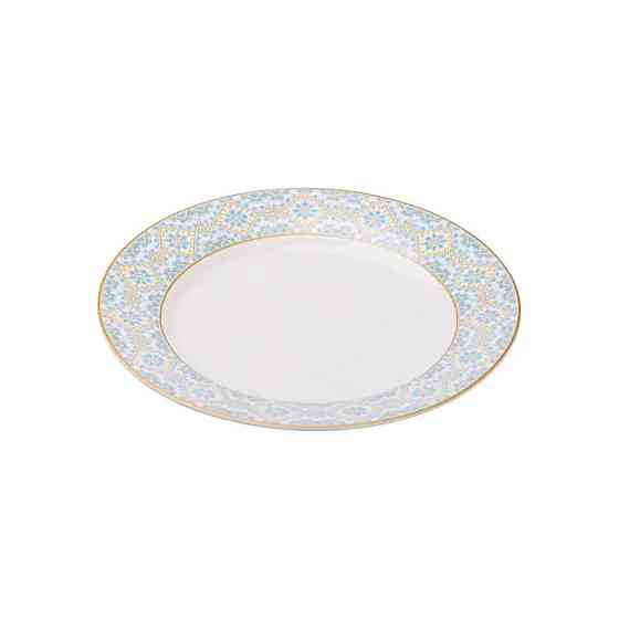 Тарілка сервірувальна порцелянова 26.5 см з орнаментом HP-7-738 Коломия