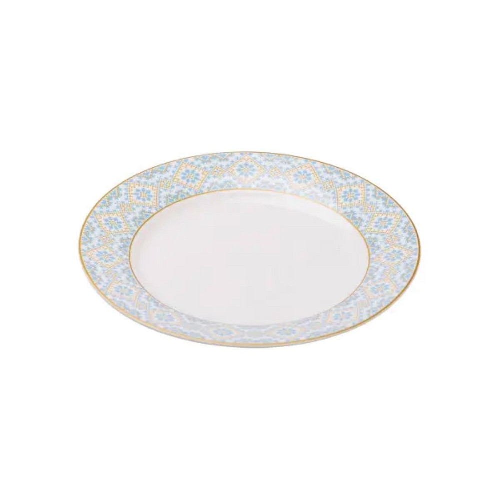 Тарілка сервірувальна порцелянова 26.5 см з орнаментом HP-7-738 Коломия - фото 2