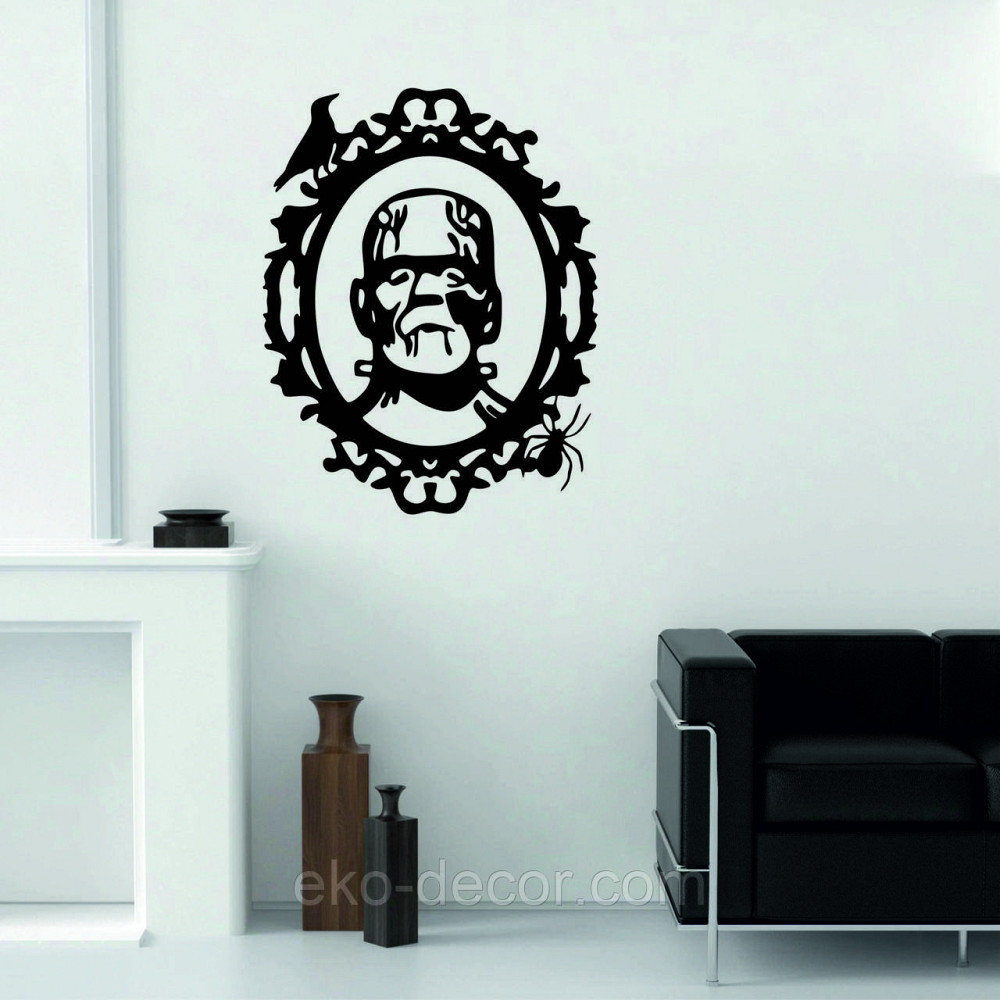 Декоративне настінне Панно «Франкенштейн», Декор на стіну 110*86 см, Чорний Київ - фото 4