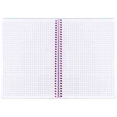 Блокнот Axent на спіралі А5 80 аркушів, клітинка, пластикова обкладинка, блакитний (8462-2-A) Вінниця