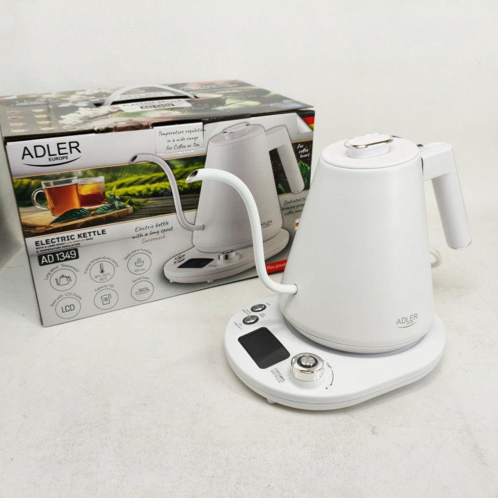 Бытовой чайник для кухни Adler AD 1349 1Л 900Вт, Эргономичный электрический чайник QV-28 Львов - изображение 12