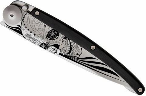 Універсальний Складаний Ніж з лазерним гравіюванням Латиноамериканський череп Deejo "37 грам" (1CB000021) Сталь Нововолинськ - фото 8