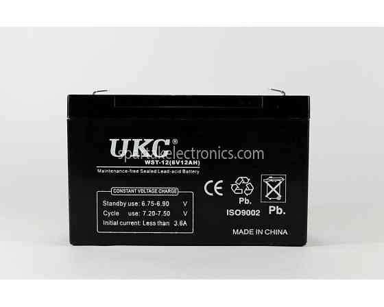 Аккумулятор BATTERY 6V 12A UKC ART 2710 (10) Київ