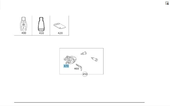 Mercedes-Benz  A1727600177 Личинка замку водійських дверей + A2127601906 лезо ключа E-class W212 SLK/SLC R172 E-Class Coupe C207 Одеса