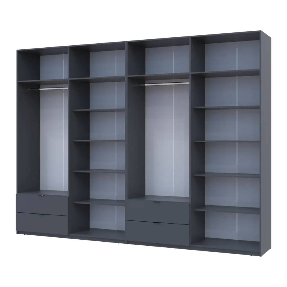 Шкаф для одежды Doros Лукас Графит 4+4 ДСП 320х50х240 DRS-011700 (42005129) Днепр - изображение 3