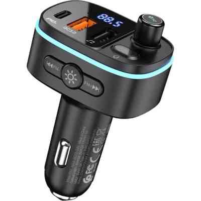 FM модулятор HOCO E62, Black, Box Вінниця