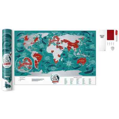 Скретч карта 1DEA.me Travel Map Marine World (13020) Винница