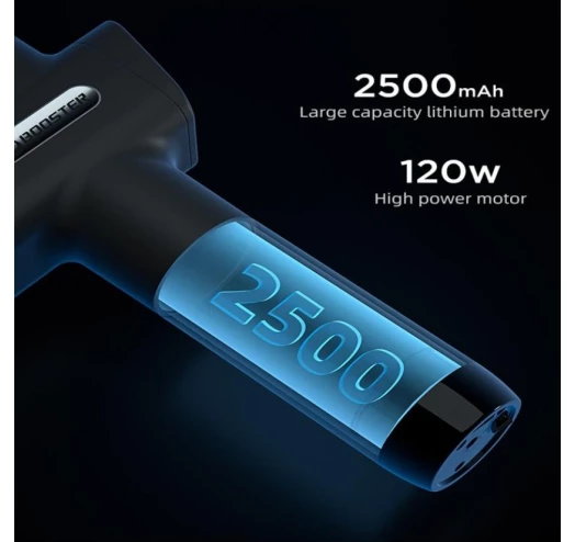 Перкусійний масажний пістолет Booster M2-D (6 насадок) 30 швидкостей Вінниця - фото 8