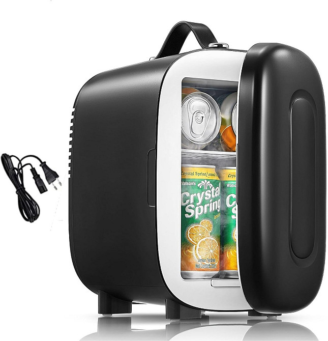 УЦІНКА! Міні-холодильник Fohere 5 літрів/6 банок Холодильник 12 В Холодильник для косметики Дніпро - фото 1