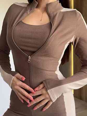 Жіночий теплий термо костюм: комбінезон і топ трикотаж пума Моко, 42/44 Одеса