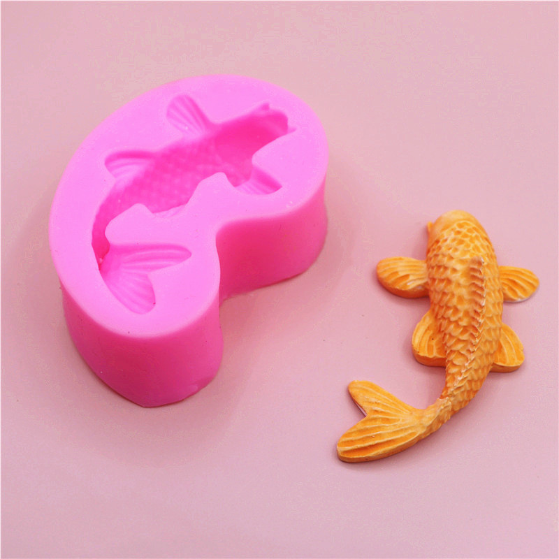 Молд силиконовый рыба 70 на 45 мм розовый Киев - изображение 7