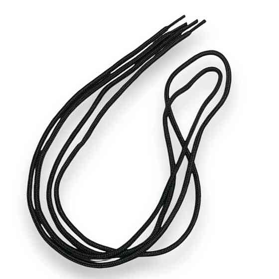 Шнурок взуттєвий міцний чорний круглої форми100 см 2шт Харків