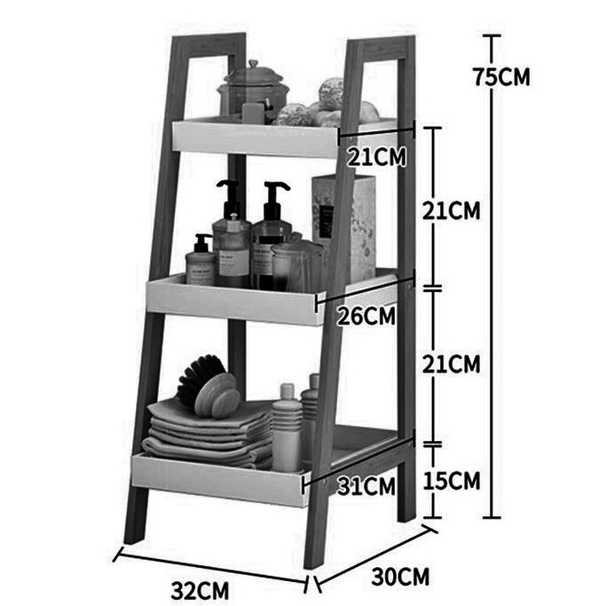 Етажерка для ванної "Сафага" каррі-зефір Миколаїв - фото 2