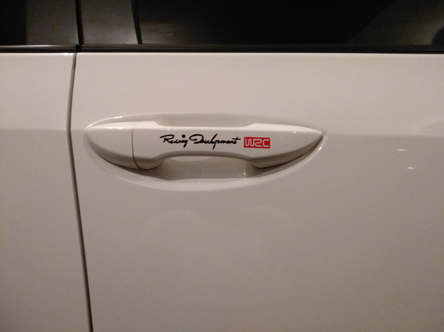 Наклейки на ручки Белая номер 6 светоотражающая с Киев - изображение 4