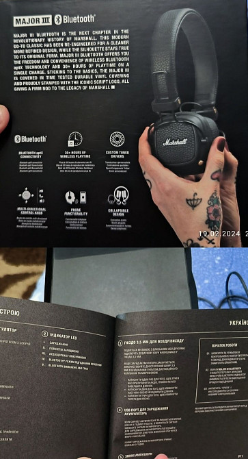 Наушники Marshall Major 3 Bluetooth Original. Киев - изображение 6