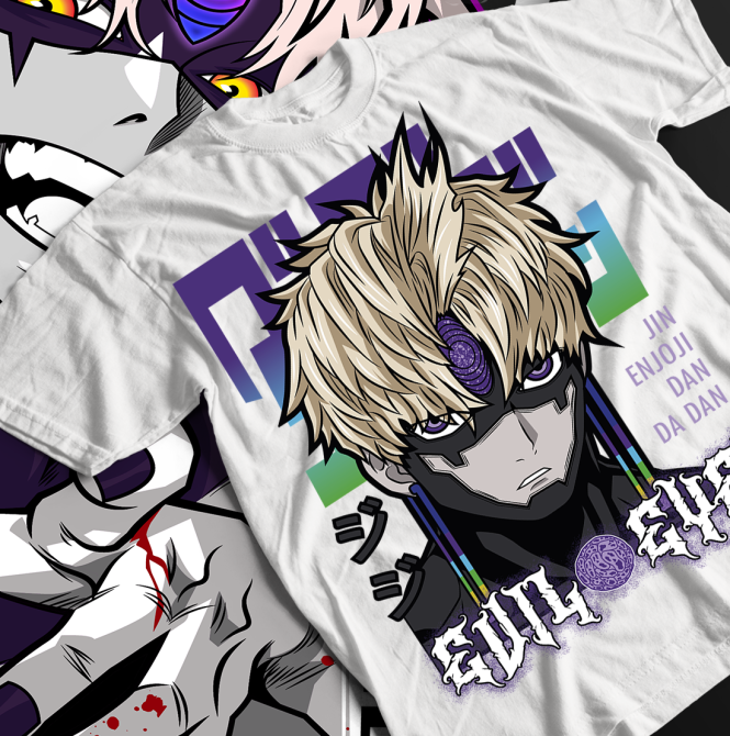 Футболка аниме Евил Ейе Дандадан Ейе оверсайз (S/M/L) Черний AnimeJ0642 Днепр - изображение 1