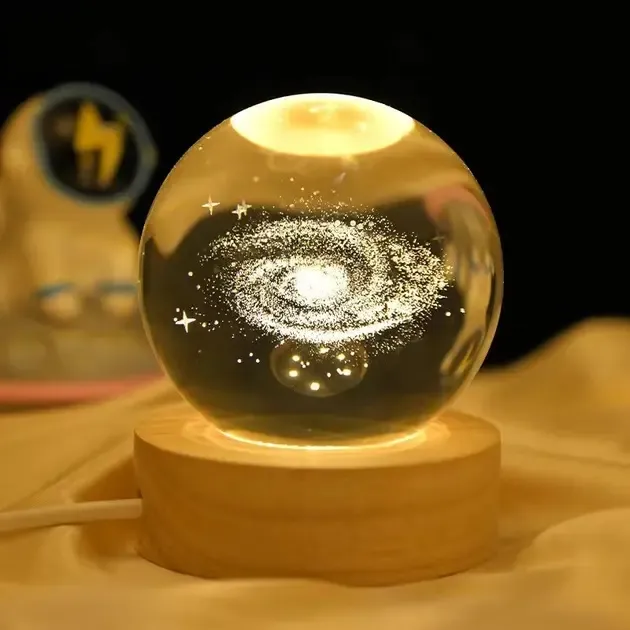 Erston Светодиодный хрустальный шар, декоративный универсальный 3D ночник, хрустальный шар "Спу Київ - фото 5