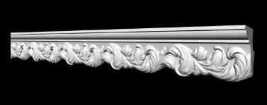 Стельовий плінтус 2 м GP-59 53х27х2000 mm для натяжних стель Дніпро