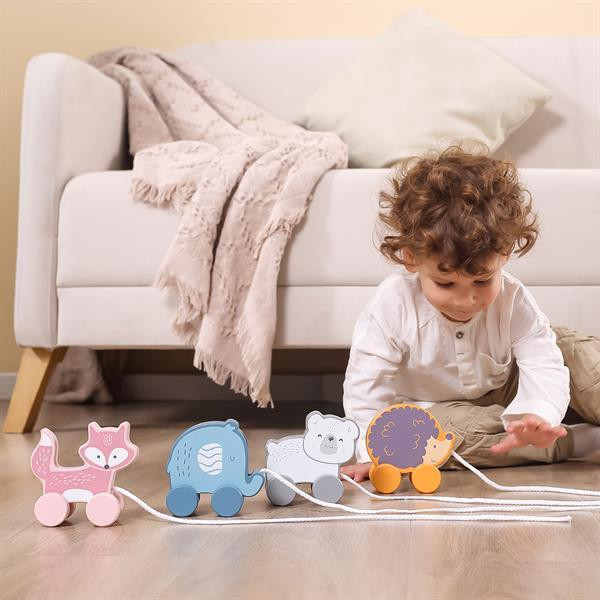 Дерев'яна каталка PolarB Білий ведмедик (44001) Харків - фото 5