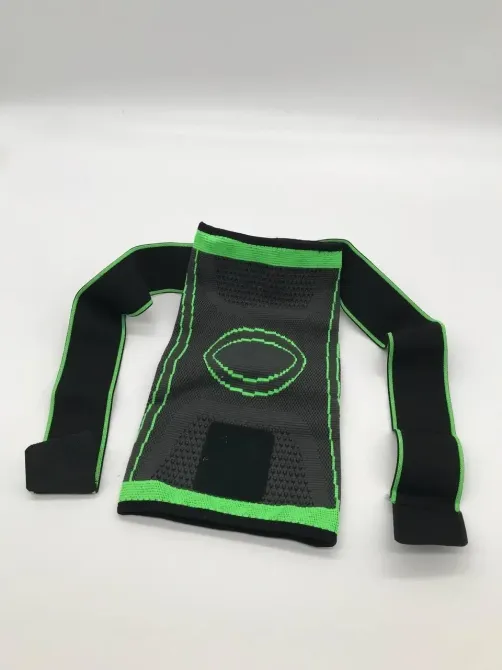 Бандаж еластичний колінного суглоба для спорту KNEE SUPPORT WN-26, Зелений L / Фіксатор колінного суглоба Київ - фото 9