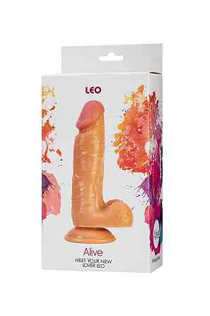 Фалоімітатор з мошонкою Alive Leo, діаметр 3,8 см, ПВХ Sex Aura Київ