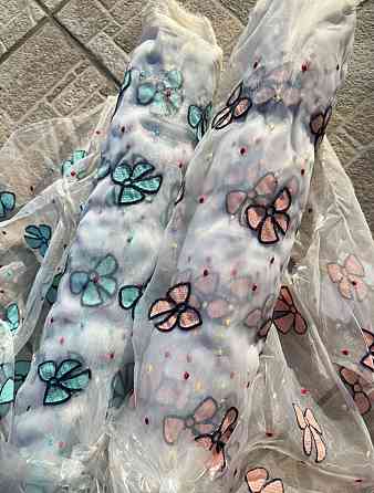 Ткань опт / органза вышитая - от 5 м Киев