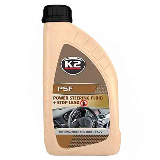Рідина і герметик для гідропідсилювача керма K2 Power Steering Fluid+Stop Leak 1л Київ