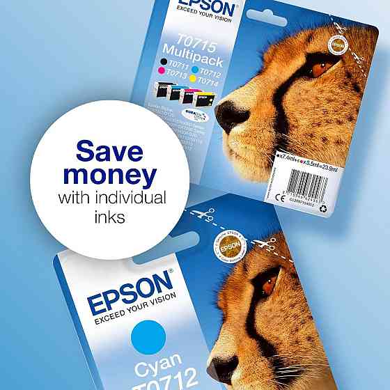 Картридж Epson T0711 черный DURABrite Ultra влагостойкий smudge-proof 583 стр для Epson DX серии multipack Киев