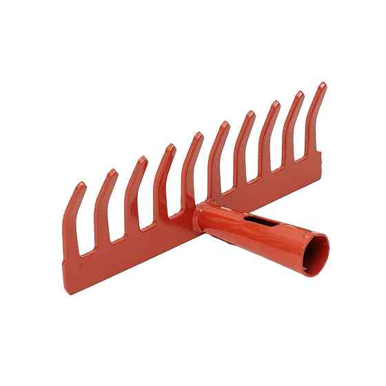 Граблі садові прямі 10 зубців 240×83мм зварене кріплення GRAD (5051785) Київ