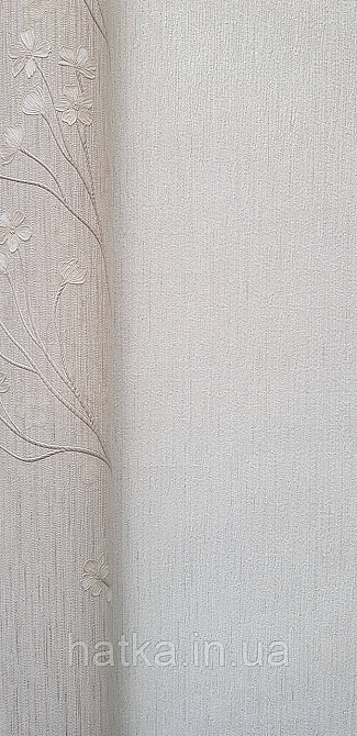 Шпалери вінілові на флізеліні Grandeco Anita1,06х10 однотонні тонка смужка дощик матові білі Київ - фото 3