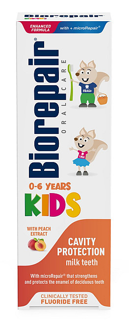 Детская зубная паста персик Kids Milk Teeth Biorepair 50 мл Киев - изображение 2